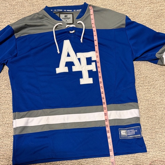 Colosseum Air Force Academy Falcons Hockey Jersey Medium Blue and White - Picture 5 of 6